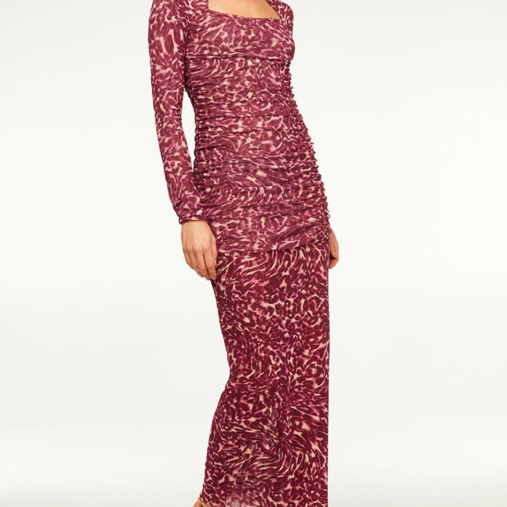 Misa Los Angeles Ronda Dress Fauna Abstract Mesh | Women Jersey & Mesh XS